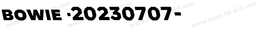 bowie ·20230707字体转换